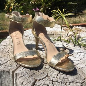 Gold Sole Society High Heel Sandals sz 7